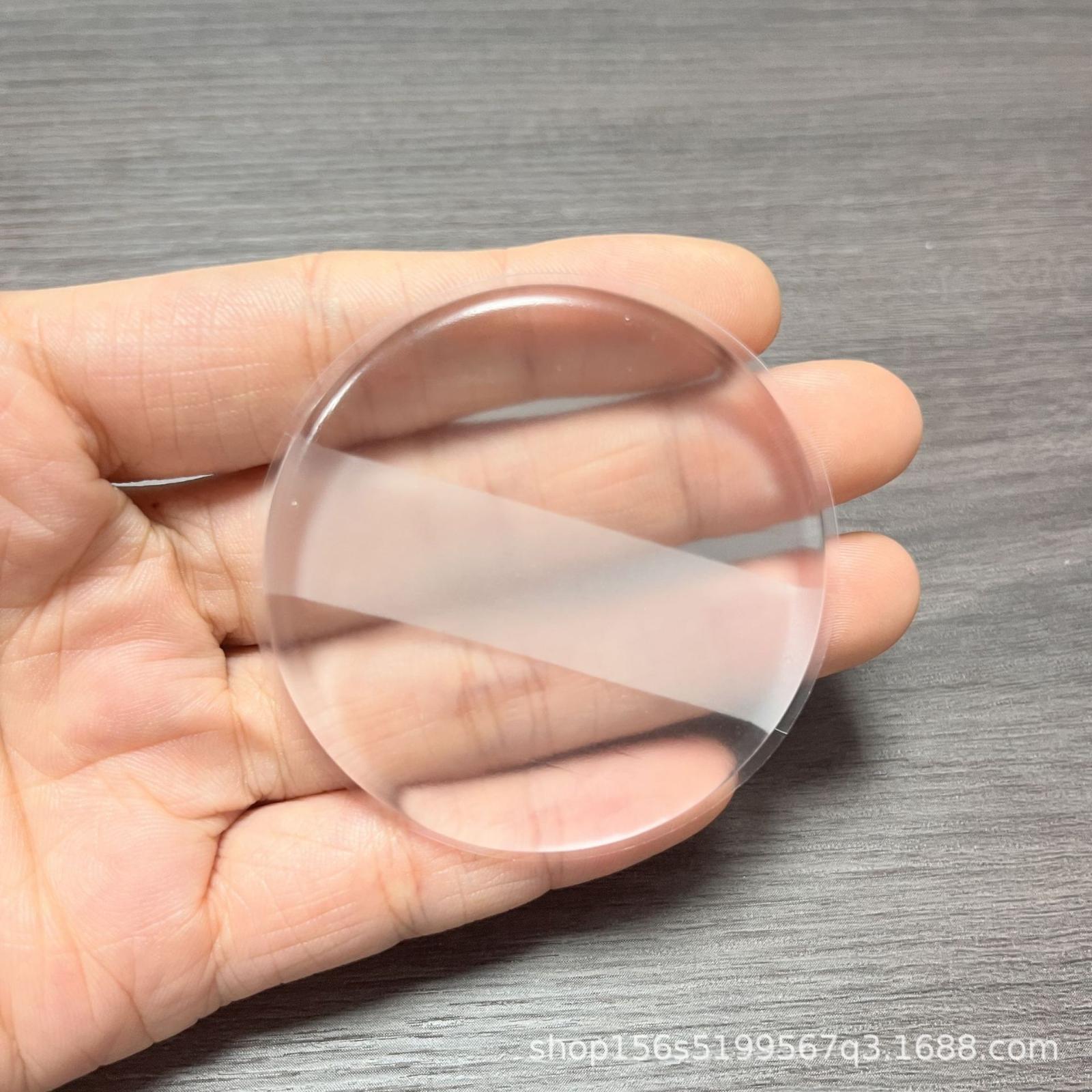 Bouncy Silicone Powder Puff, Round Transparent Powder Puff One Size