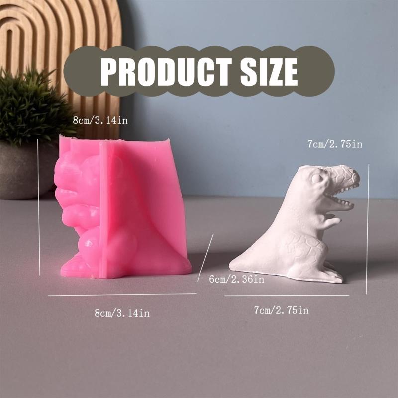 Dinosaur Silicone Candle Molds Epoxy Resin Molds for Candle Soap Making Fondant Silicone Mould for Chocolate Cake Baking