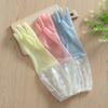2PCS floral PVC cleaning gloves, durable and multi-purpose. Perfect for dishwashing and daily household cleaning.
