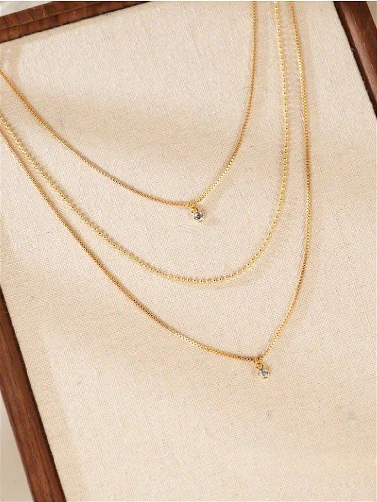 1pc Delicate  Pendant  Stack Necklace For Women, Ladies' Fashion Metal Necklace,Suitable For Women's Daily Wear, Dates, And Parties