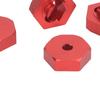 4PCS Wheel Hex Hub Adapter Aluminum Alloy Wheel Hex Coupler for   LaTrax Teton 1Celsius18 RC Truck