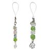 Handcrafted Beaded Four Leaf Clover Phone Charm Fashion Keychain Bag Hanging Accessory for Good Luck and Happiness