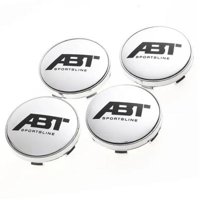 Centre de roue de voiture 60mm, 4 pièces, capuchon de moyeu, emblème, Badge, capuchon de jante pour ABT
