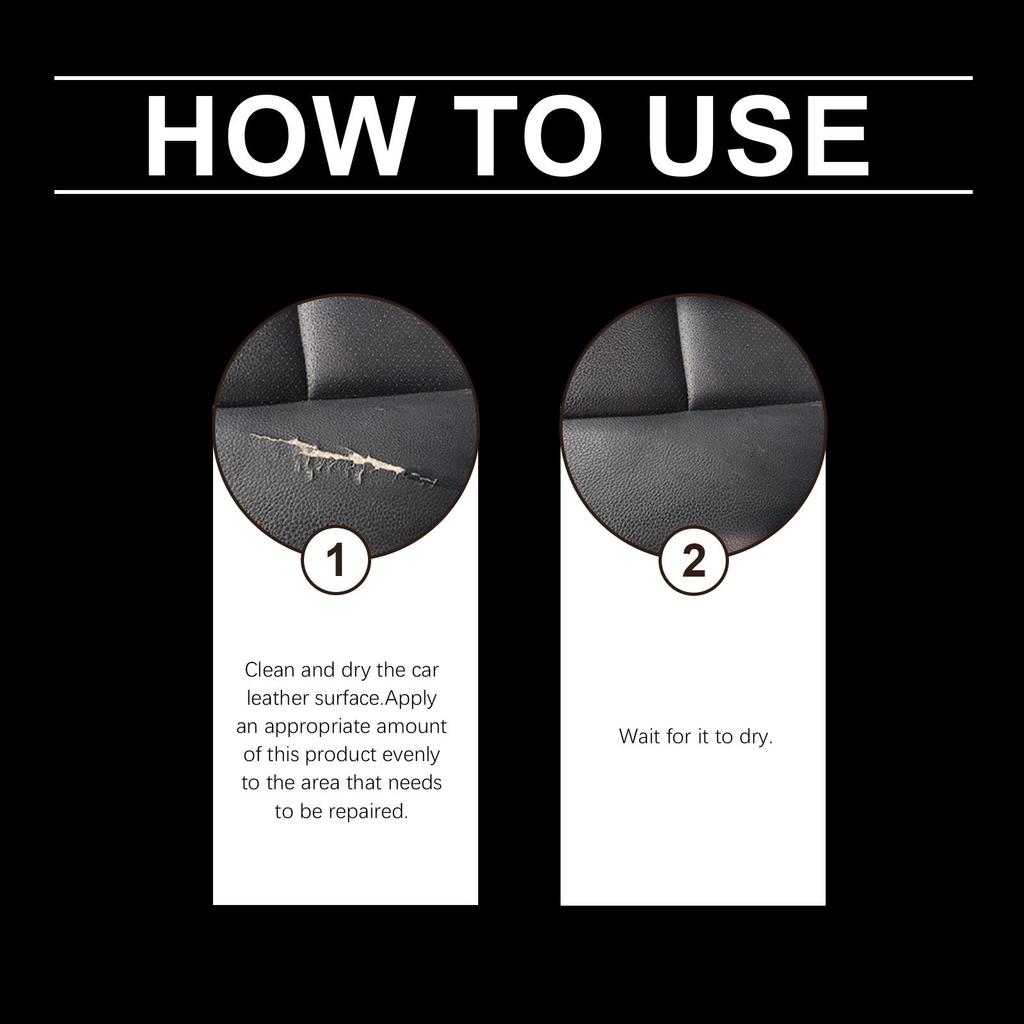 Rayhong Automotive Leather Repair Fluid Repair scratches and cracks restore glossy wear-resistant leather repair adhesive