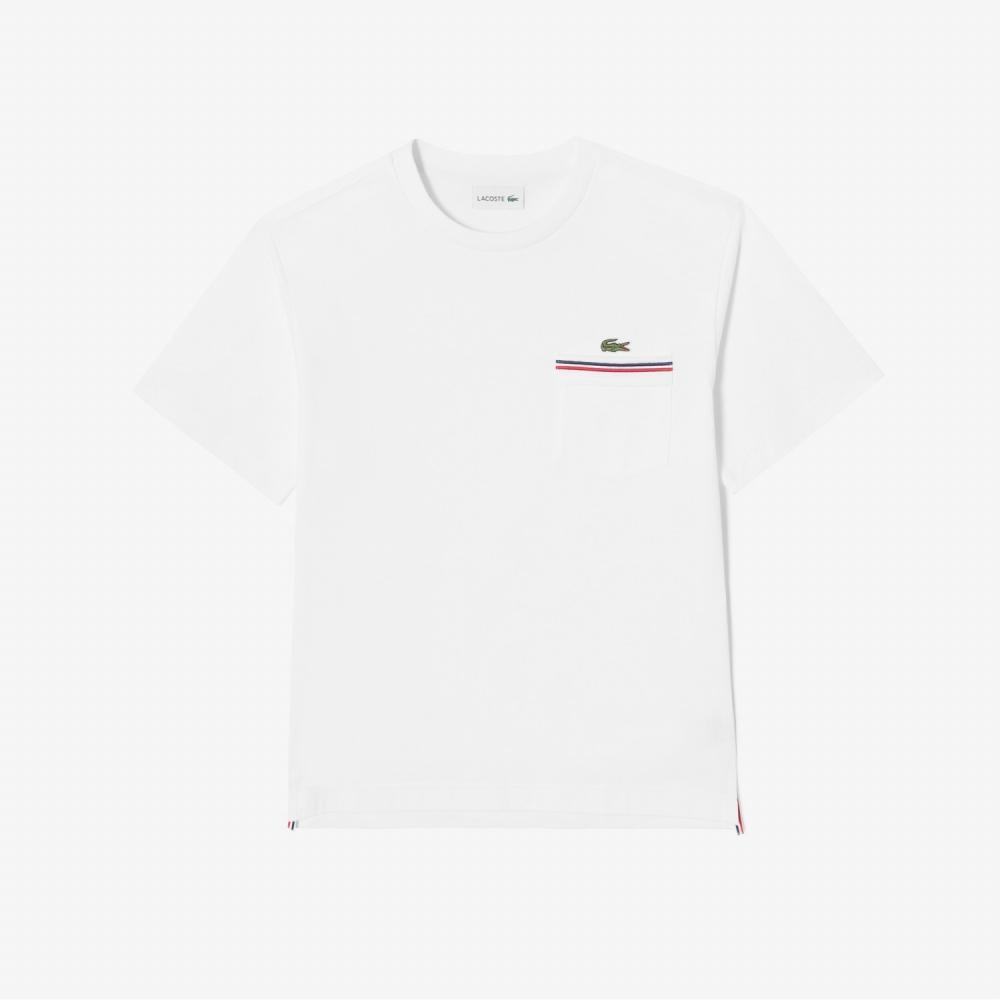 

LACOSTE Мужская футболка с карманом BBR [белая]