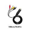 1080P HDTV Male To 3RCA Video Cable HDTV To 3RCA Cable Connector Adapter Transmitters for HDTV Gaming Consoles