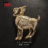 Signs Constellation Brooch Enamel Lapel Pin for Women Men
