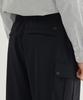 COVERNAT Semi-Wide Fleece-Lined Cargo Easy Pants Charcoal