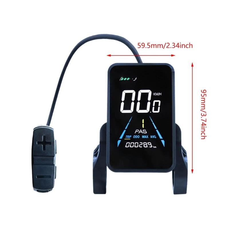 Easyy Install Electric Bike Dashboards Conversion Speedometers Battery Level Monitor Instrument Motorbike Conversion Part