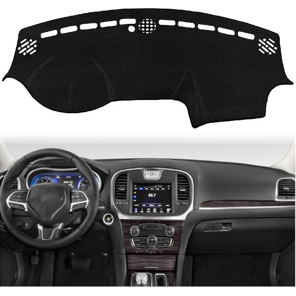 Dashboard Mat Cover Pad - Compatible with Chrysler 300 300C Sedan 2011- |  Fit Dash Mat | Anti-Glare & UV Dash Protector | Interior Dashboard