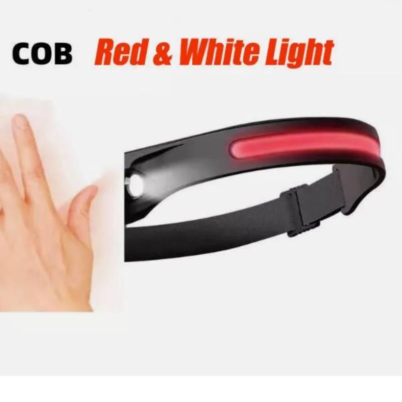 Cob Led Headlamp Usb Headlight Silicone Material Light Outdoor Lamp Camping