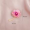 2022 New Daisy Flower Enamel Pin Women Retro Pins Brooches Fashion Brooch Hijab Pins Bouquet Clothing Jewelry Gift for Women