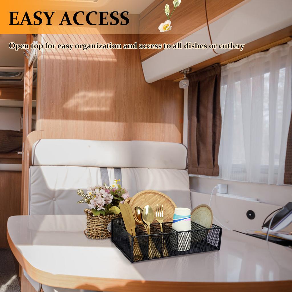 Metall ihåligt öppet förvaringsställ med 6 förvaringsfack köksredskap praktiskt multifunktionellt organiserings- och förvaringsställ