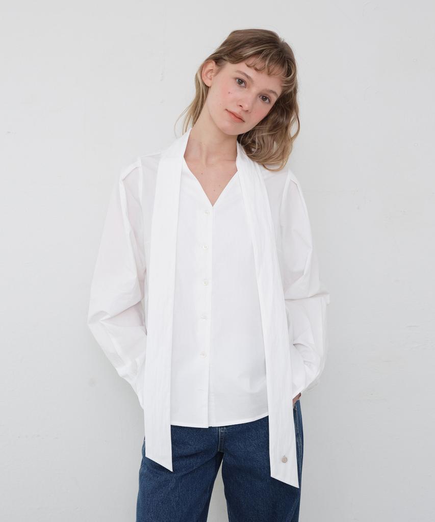 HANE Grace Tie Blouse_White