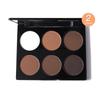 Meiqier Palette Contouring 6 Colori: Kit Illuminante & Ombretto per un Look Scolpito