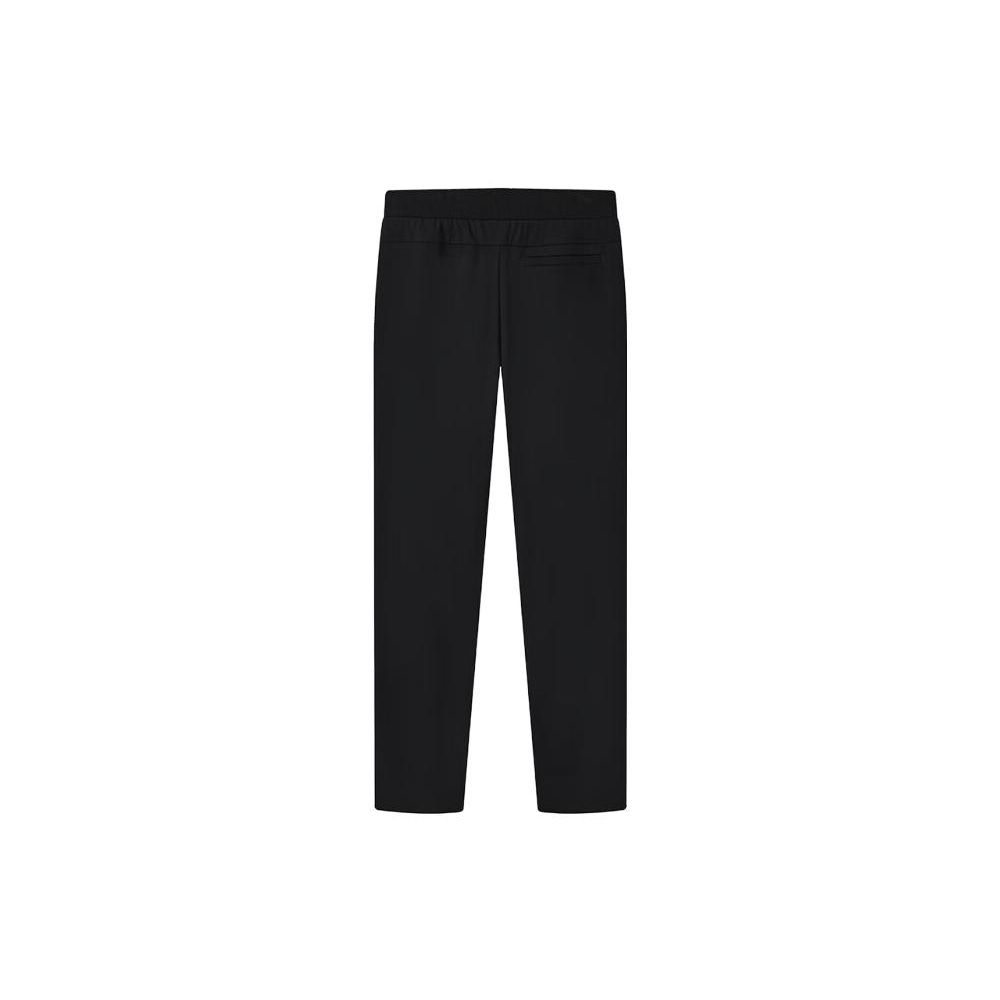 FILA Solid Color Straight Leg Casual Pants Men bottoms Black F11M328602FBK
