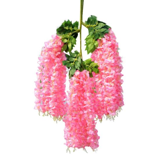 

Имитация цветов, подвесная корзина для двери, гирлянда, реалистичный вид, яркий цвет, свадебный венок, имитация лозы, декор розовый