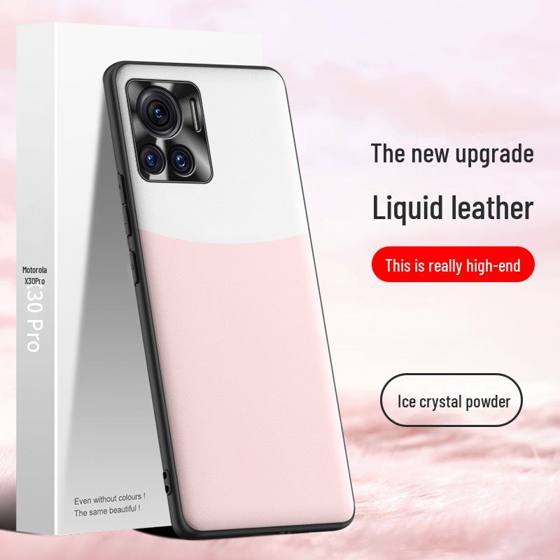 Motorola X30pro Liquid Leather Protective Case - Anti-Fall Shell, One Piece Ship.