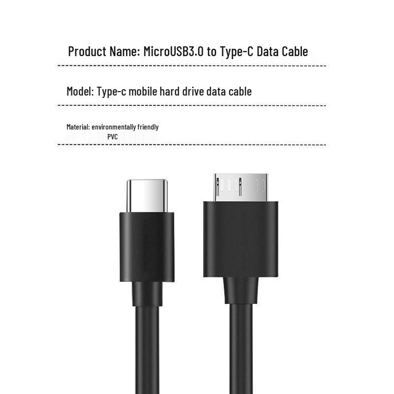 Y-Type Dual Power Boost Cable: Type-C to Micro USB for Mobile Hard Disk and Phone Data Transfer