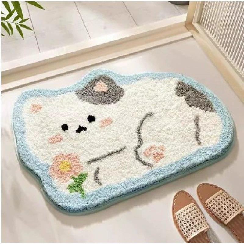 Cartoon Soft & Non-Slip Bathroom Foot Pad – Skin-Friendly, Wear-Resistant, Easy-Clean Rug