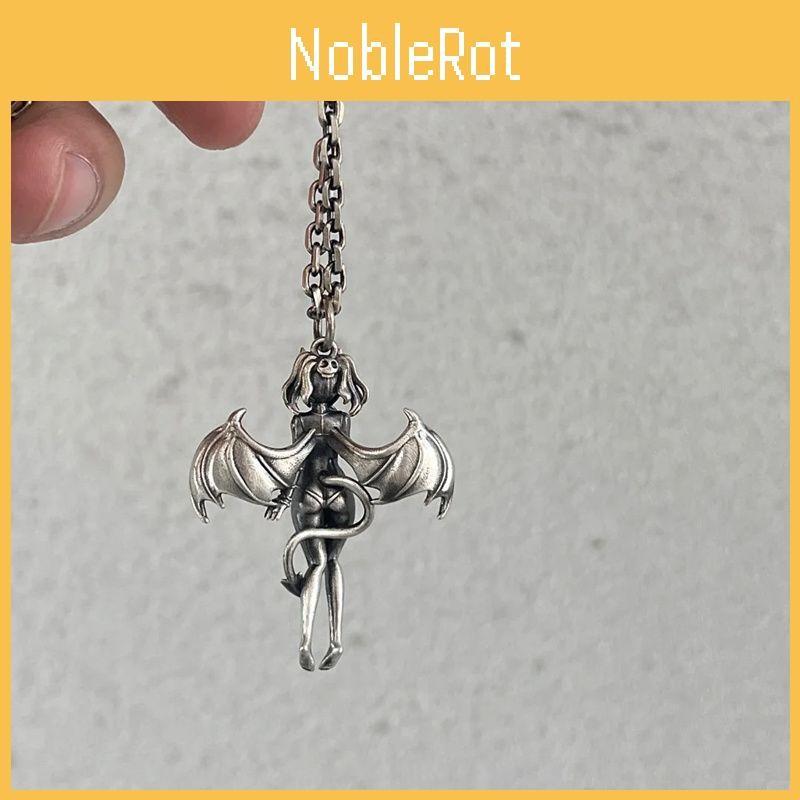 Silver Trendy Angel Character Necklace Durable Zinc Alloy Casual Decoration Use