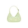 By Far Amber Sequin Laser Colorful Leather Underarm Bag Crescent Handheld Shoulder Clutch Women bags Green 21PFBASPARDHOLOSMA