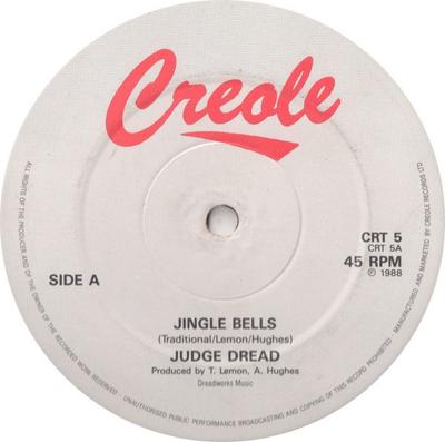 Disque 12 pouces JUDGE DREAD - Jingle Bells CRT5 Creole Records 1988 UK Reggae, Ska & Dub Occasion