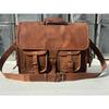 Vintage Leather Messenger Best Computer Laptop Briefcase Satchel Bag  Men