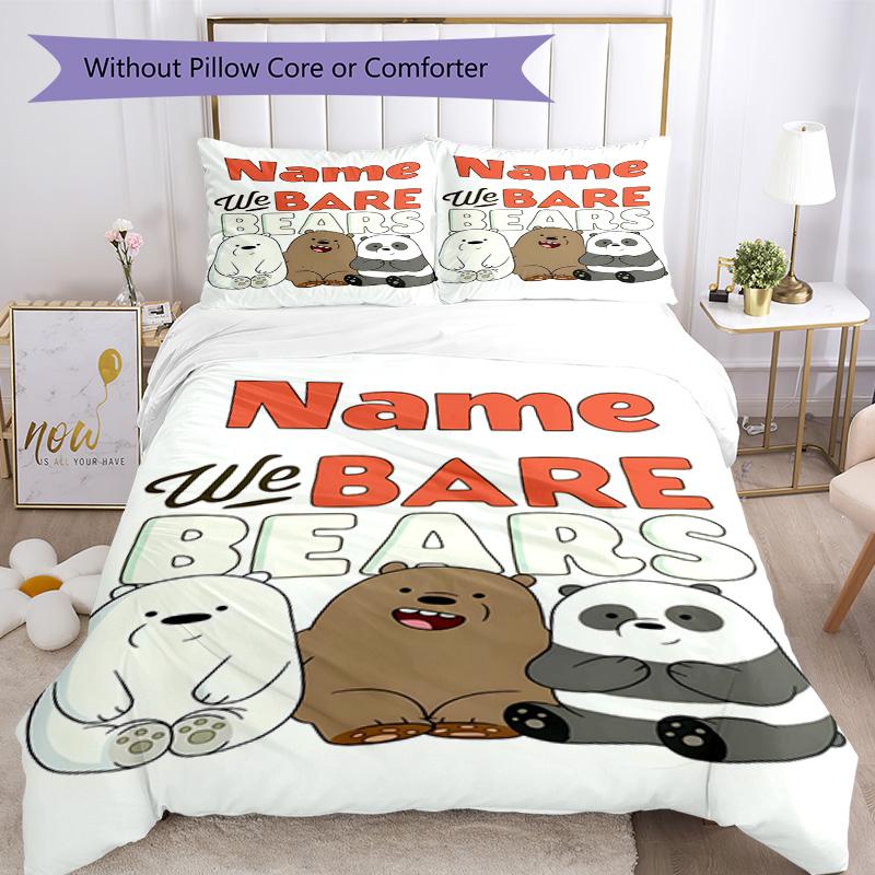 Warner Bros. Works (39) Customize Your Name Bedding Set Breathable Duvet Cover with Pillowcases Home Decoration Birthday Gift