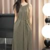 French Chic 2026 Sleeveless Vest Dress - Summer Drape Long Skirt, Thousands of Charms
