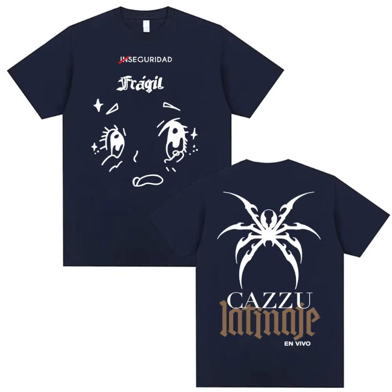 2026 Summer New Karzu Latinia Pattern Tshirt Summer Trend Fan Enthusiast Printed Top Street Style Short Sleeve