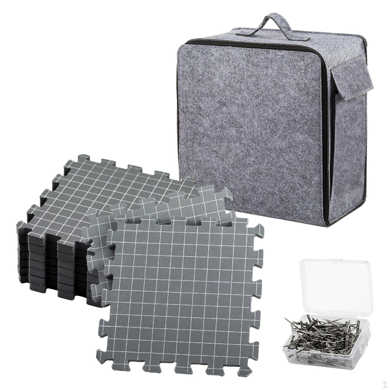 

Блокирующие коврики для доски для вязания очень толстые, поделки с сетками с Т-образными булавками серый