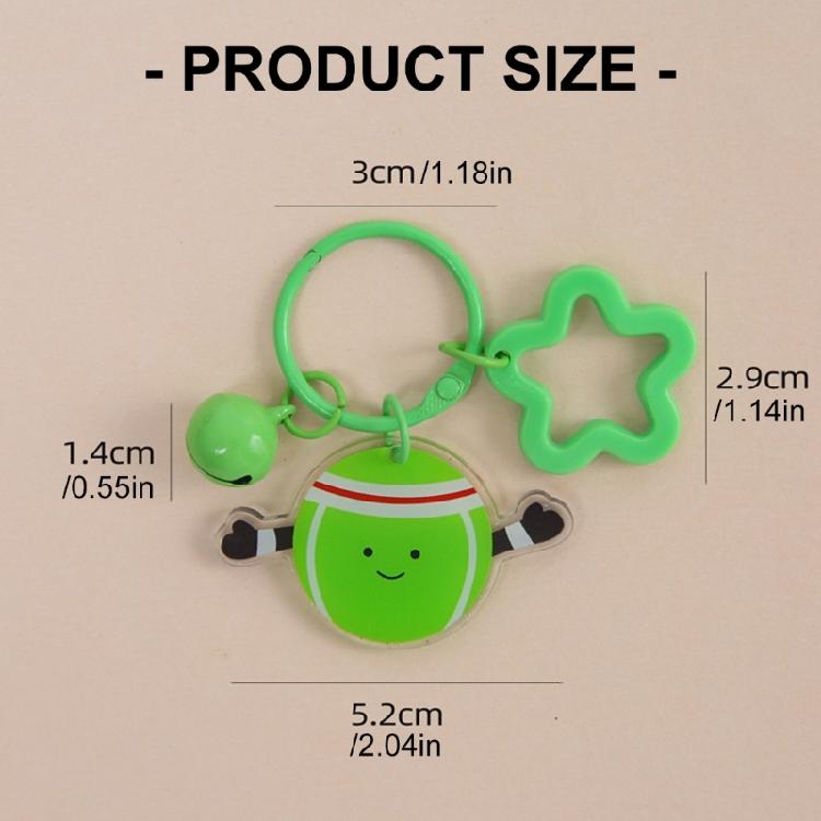 Sportlicher Harz-Schlüsselanhänger Verspieltes Design Mehrzweck-Taschenclip Kreatives DIY-Projekt Robustes Alltagsaccessoire