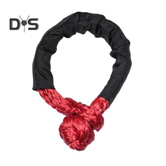 Synthetic Soft Shackle 56000 Lbs Breaking Strength 22" Length Shackle Rope Heavy Duty Tow Shackle for Off-Road Truck SUV