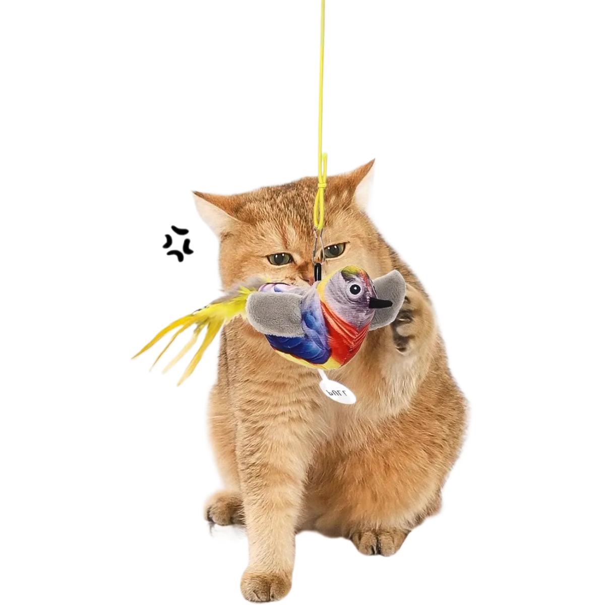 

Игрушка для кошек, имитация качелей, котенок, котята, самостоятельный привет, избавление от скуки, потребление физической силы, тизер для кошек, птица, кошка