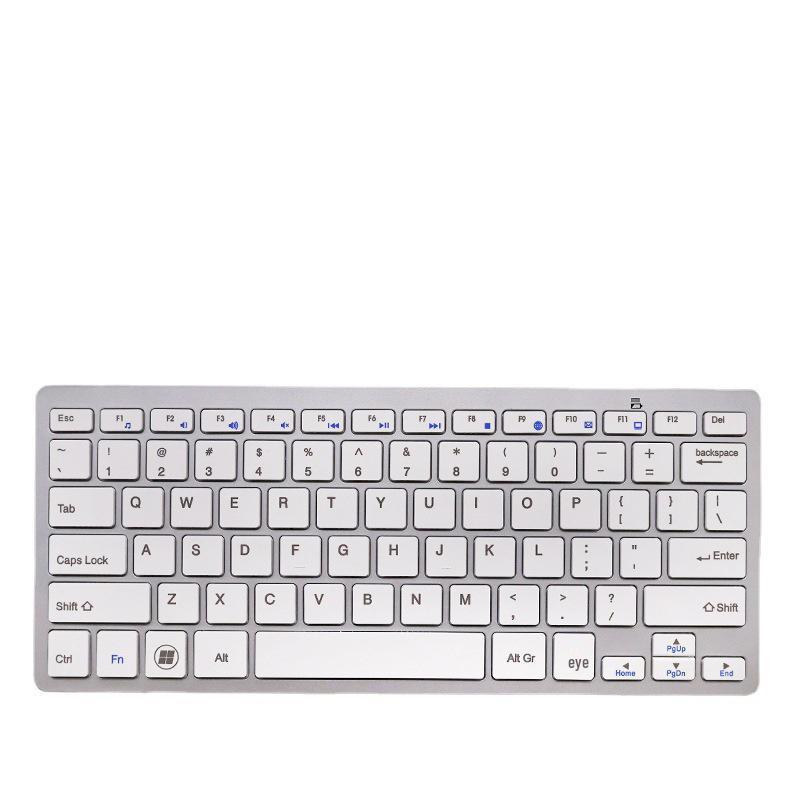 2.4G Silent Portable Wireless Bluetooth Keyboard & Mouse Set for Mobile, Tablet, Laptop - Battery Powered