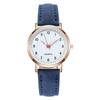 Male Female Analog Quartz Wrist Watch Student Glow Leather Strap Style Casual