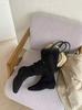 New long boots tall new autumn thick heels but knee thin boots