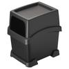 Carmate Car Trash Can with Tray Made In DZ573 (Includes Anti-Tip Support), Black, Japan,