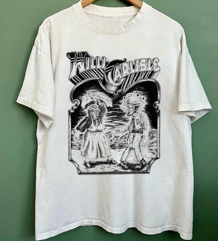 

Vintage Dry County Dust Willi Carlisle Band Gift Funny White S-5XL T-Shirt LL089 Unisex T-Shirt S