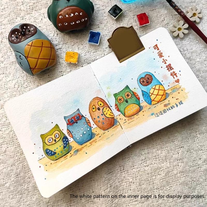 Square Watercolor Journal 24 Sheets Cotton Paper Watercolor Paper Notebooks 4.7x4.7Inch for Artists Student Sketching