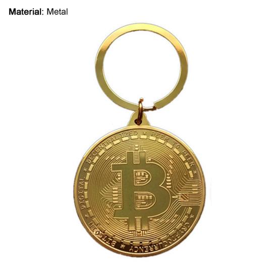 Přívěsek na šperky se vzorem bitcoinů Doplňky Kovová kabelka Visící ozdobný přívěsek na klíče Unsex