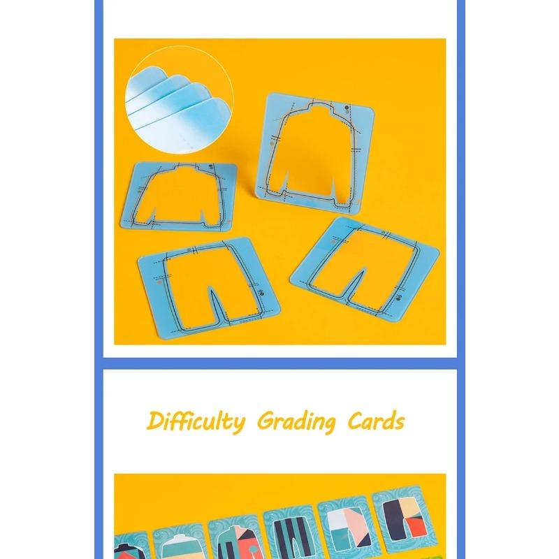 Tailor Master, Children's Educational Thinking Concentration Training Toy Graphic, Color Matching Double Battl E Table Game