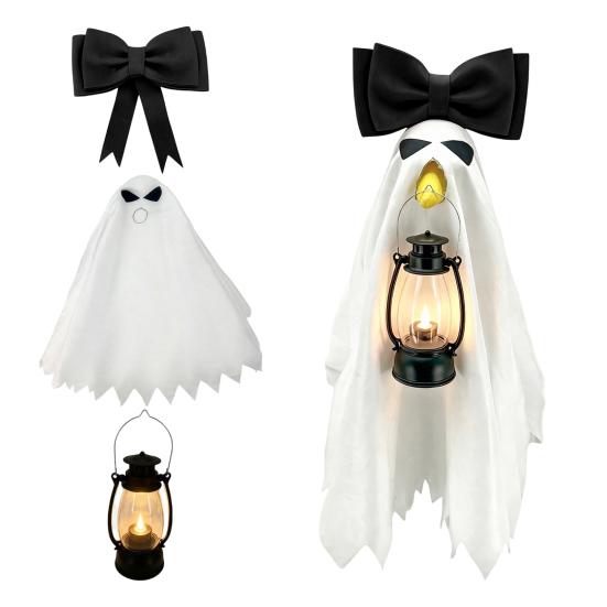 Halloween Ghost Goose Outfit, Lawn Porch Goose Clothes, Fall Halloween Goose Costume for Outdoor Patio Yard Lawn Decoration