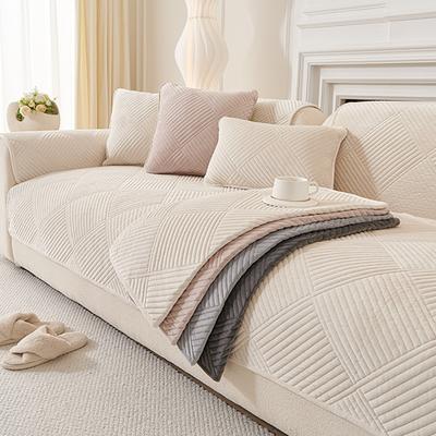 1PC Solid Color Soft Sofa Mat Cover for Living Room Nordic Lounge Corner L Sofa Towel Slipcover Non-Slip Home Couch Protector