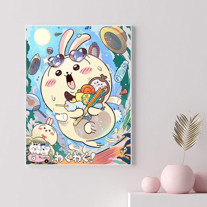 40X50Cm Diamond Painting Large Size Diamond Sticker Bedroom Living Room Decorative Painting With Photo Frame