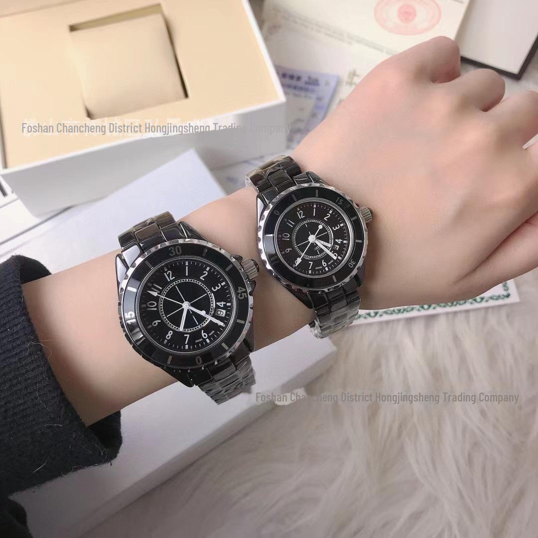 

Xiao Xiangfeng J12 Diamond Ceramic Quartz женские модные часы с календарем