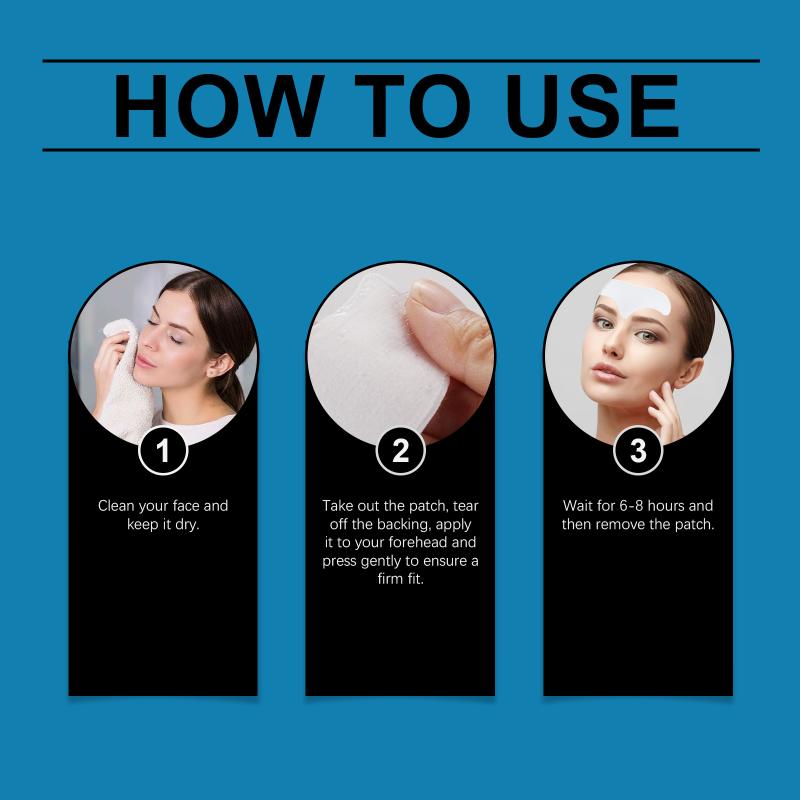 Forehead Patch for Tightening Moisturizing Nourishing Gentle Night Skincare for Smoother Skin
