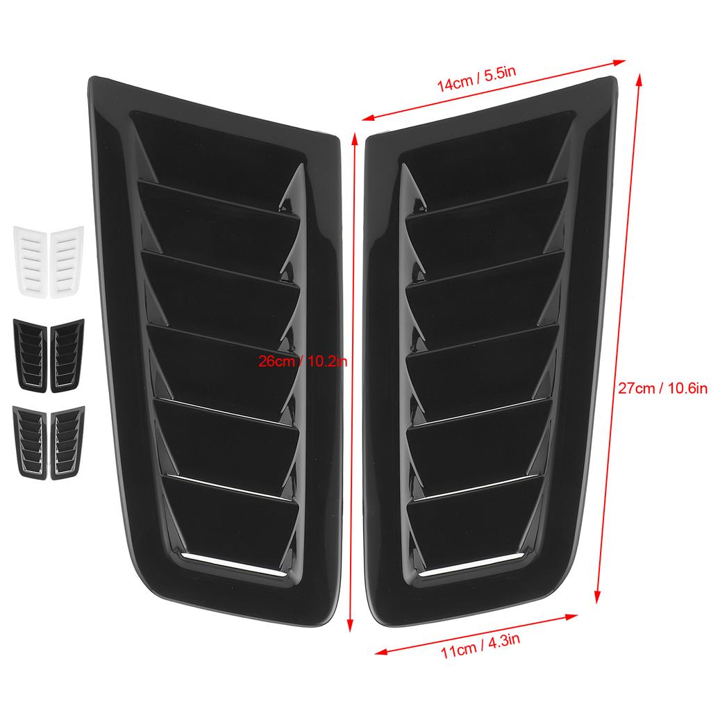 2Pcs  Bonnet  Vents Engine Hood Car Exterior Parts for  RS MK2 Style Car Front Vent Hood vents Car Accessories