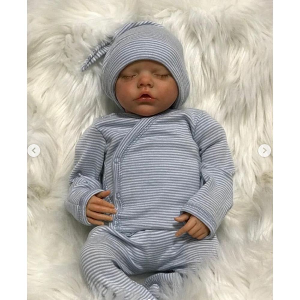 

48 см TWIN A TWIN B Reborn Baby Doll Прекрасная полностью силиконовая виниловая мягкая кукла-игрушка 48cm TWIN B girl
